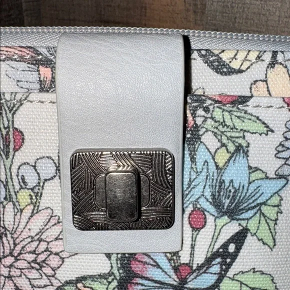 Sakroots Multicolor Floral Butterfly Wristlet Wallet - Picture 4 of 10